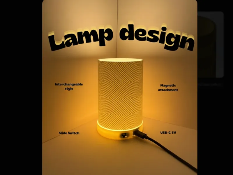 Zigzag Lamp - Customizable 3D-printed light