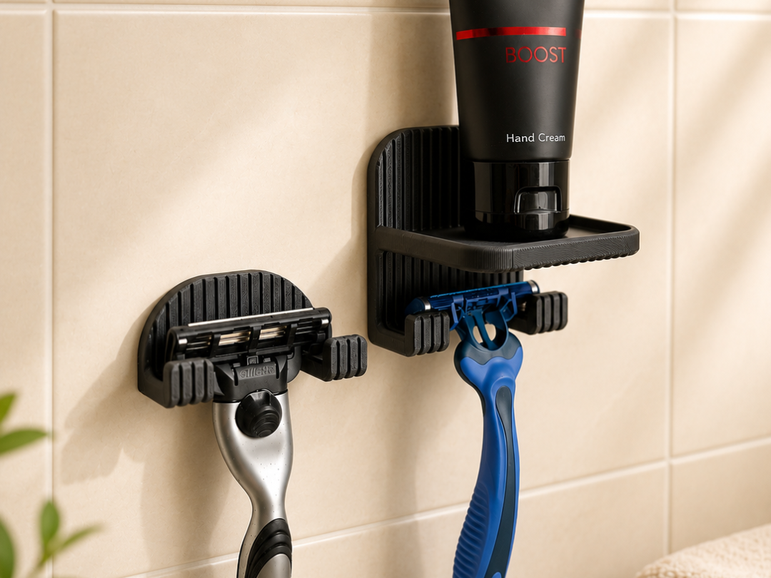 Razor Holder – Bathroom Organizer | Square Design - 1