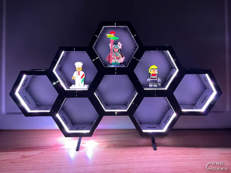 Mini Figure Glowing Hex Display