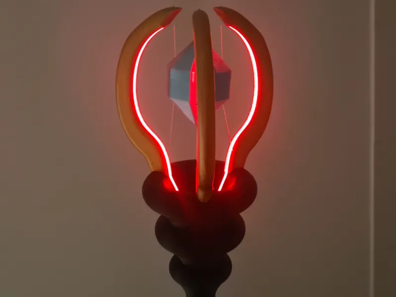 Staff with light & smoke