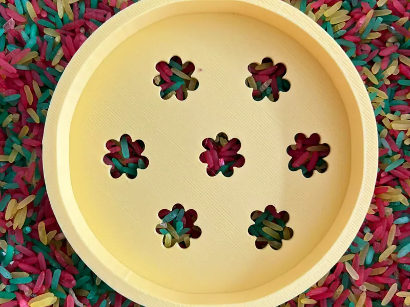 zeefje met bloemen