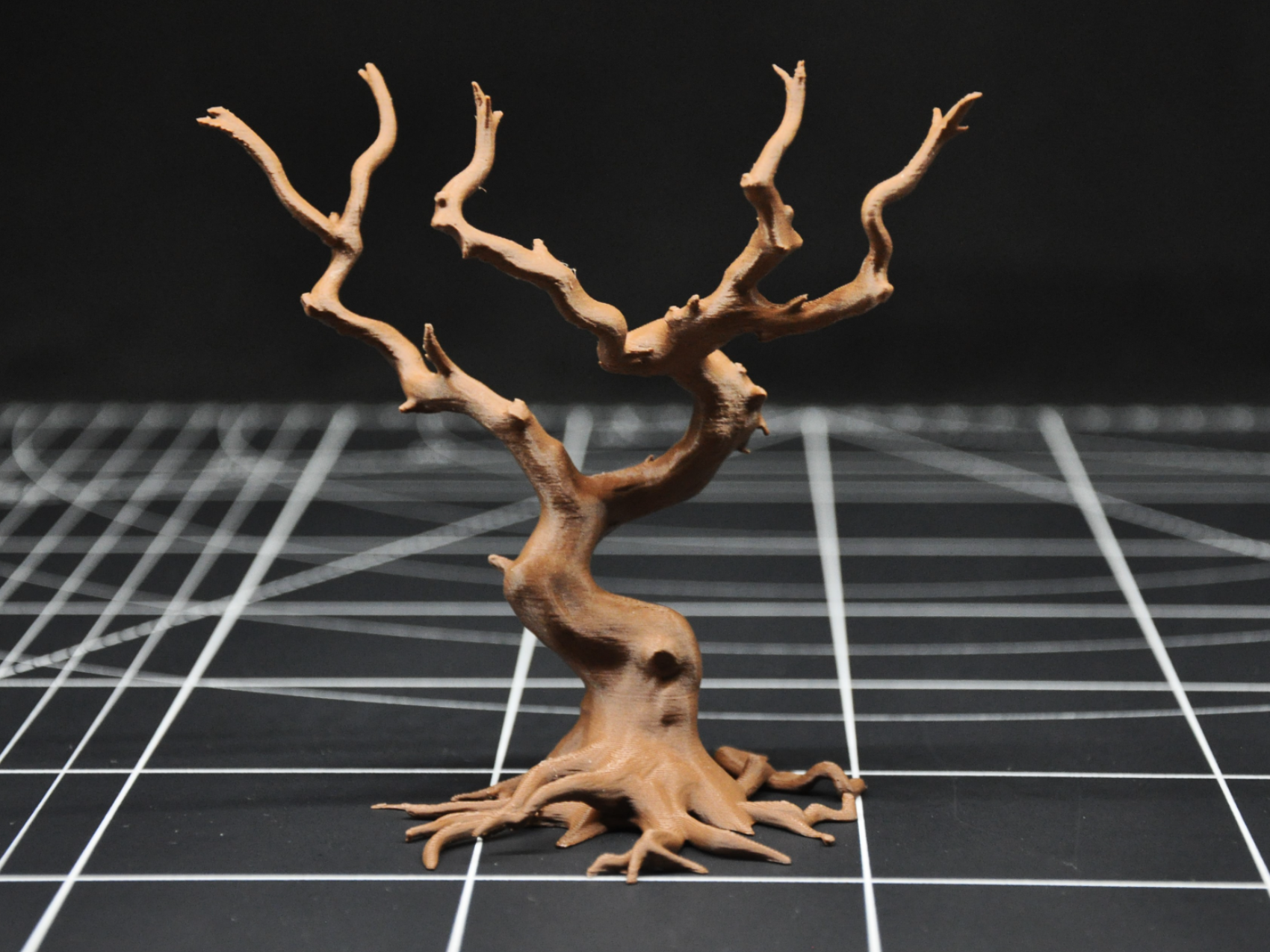 Twisted dead tree - Miniature terrain