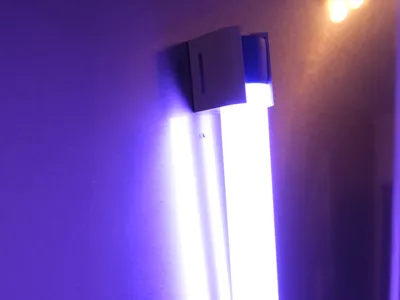 Magnetic (or/and velcro) led light tube holder 
