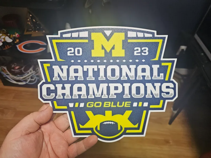 Michigan wolverine natty champs sign