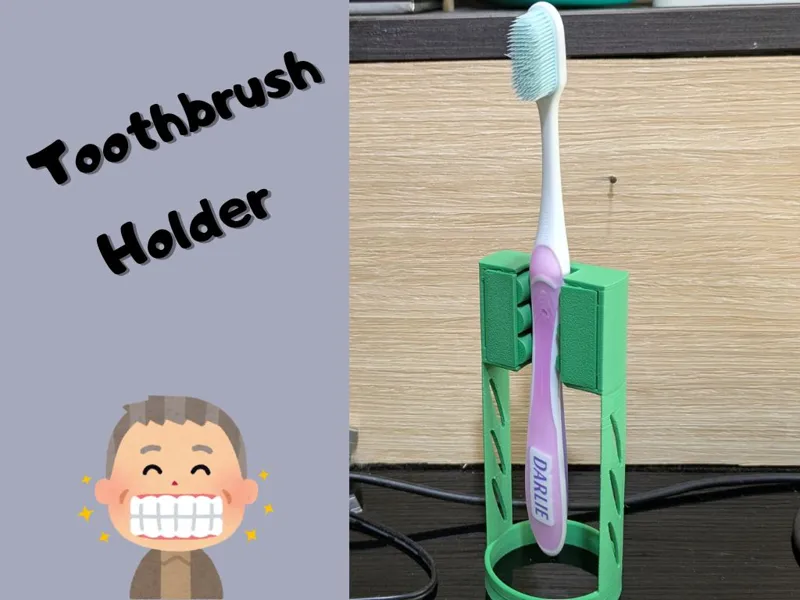 Drain well Toothbrush holder