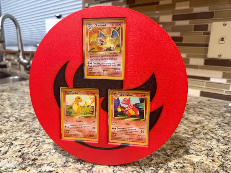 Pokemon Fire Type Toploader Stand