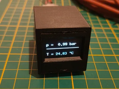 Housing for 1,3“ I²C OLED Display and SAMD21 μC