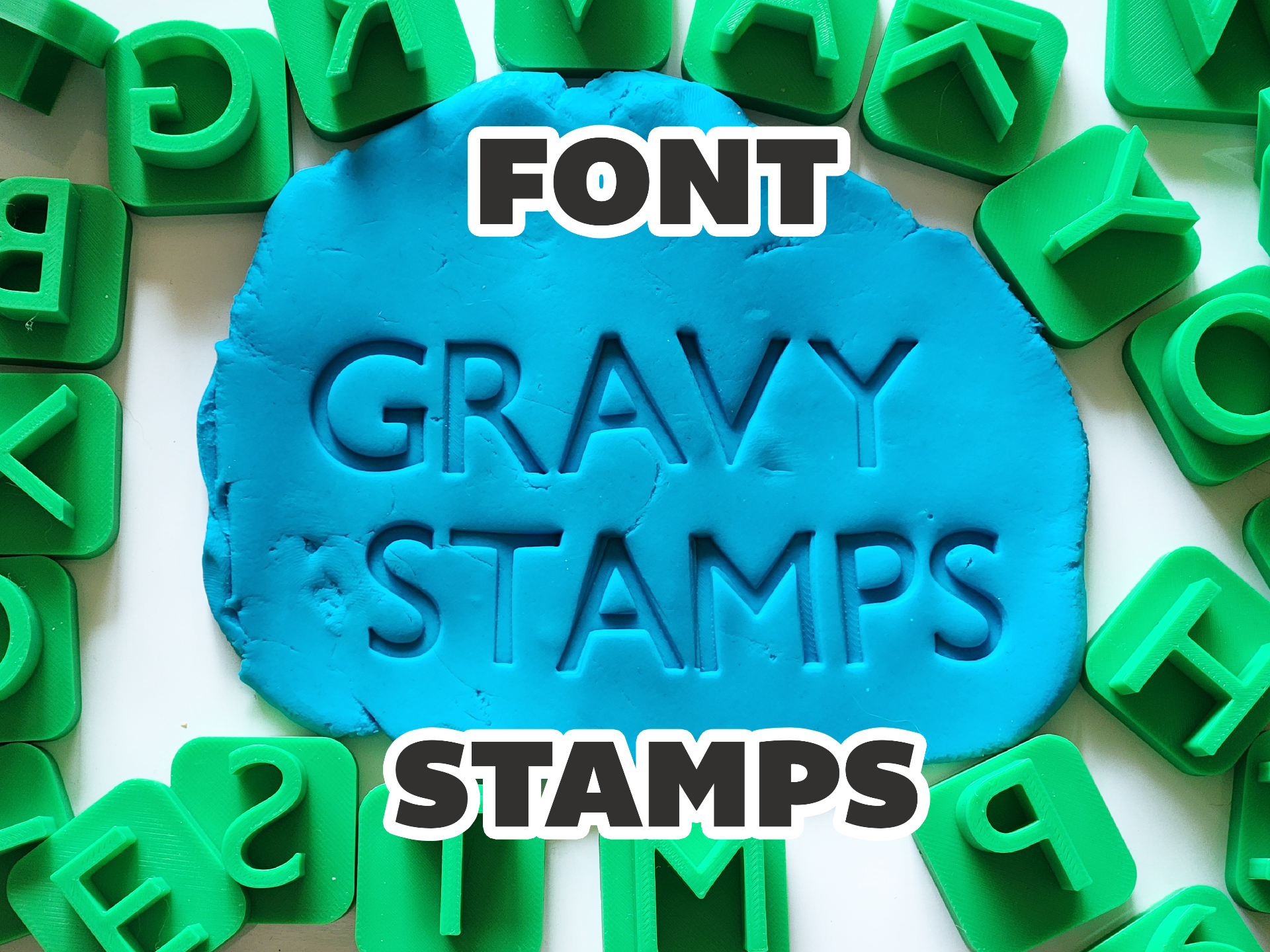Letter Stamp V1 - Blender Font
