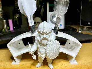Dartholder With Viking - 21 Darts. Can be hanged.