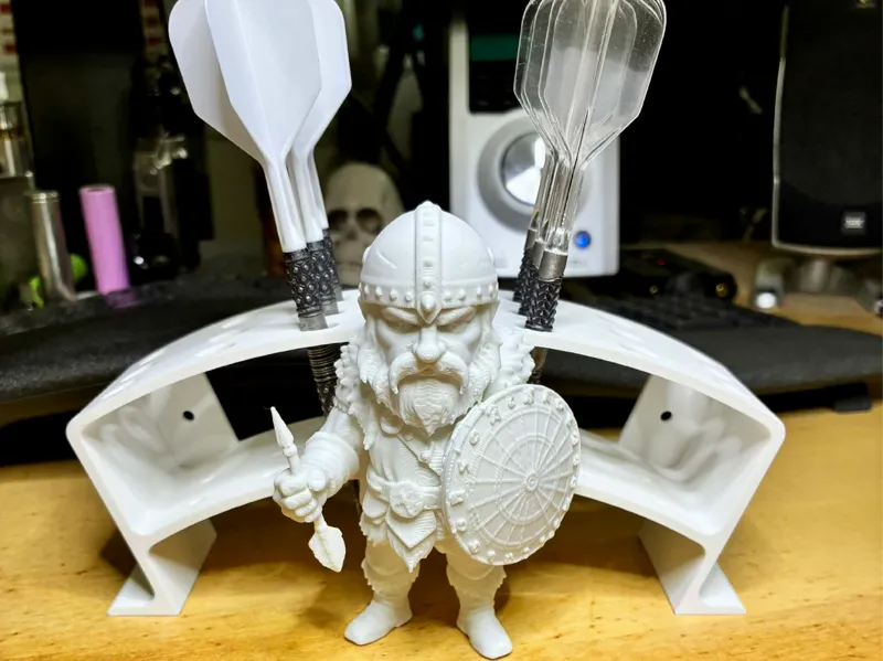 Dartholder With Viking - 21 Darts. Can be hanged.