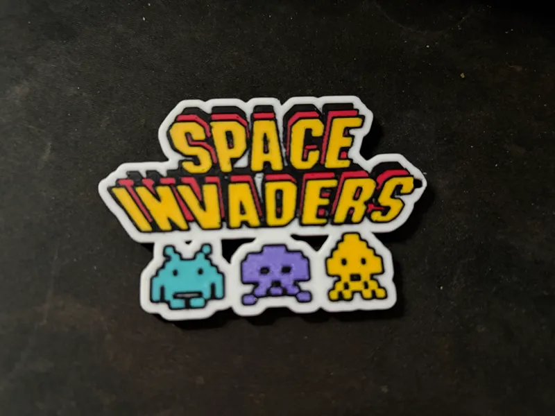 Space Invaders Keychain