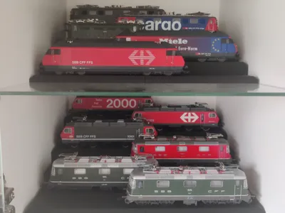 IKEA Kallax H0 Locomotive Display Case