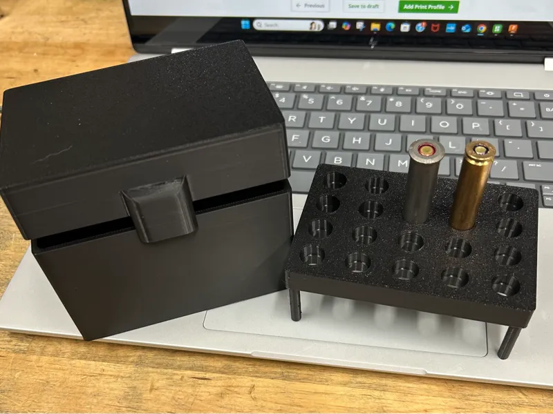 Vintage Rifle Multi Ammo Box
