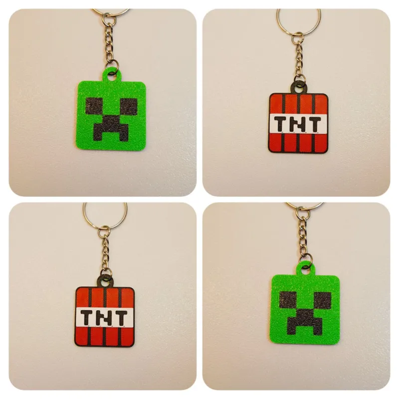 TNT - Creeper keychain