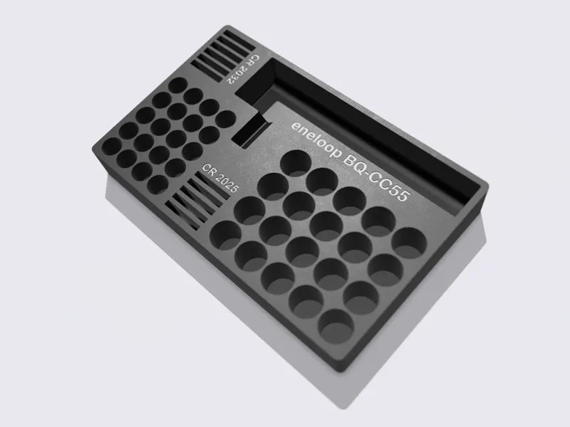 eneloop battery storage holder (AA and AAA BQ-CC55 CR2032 CR2025)