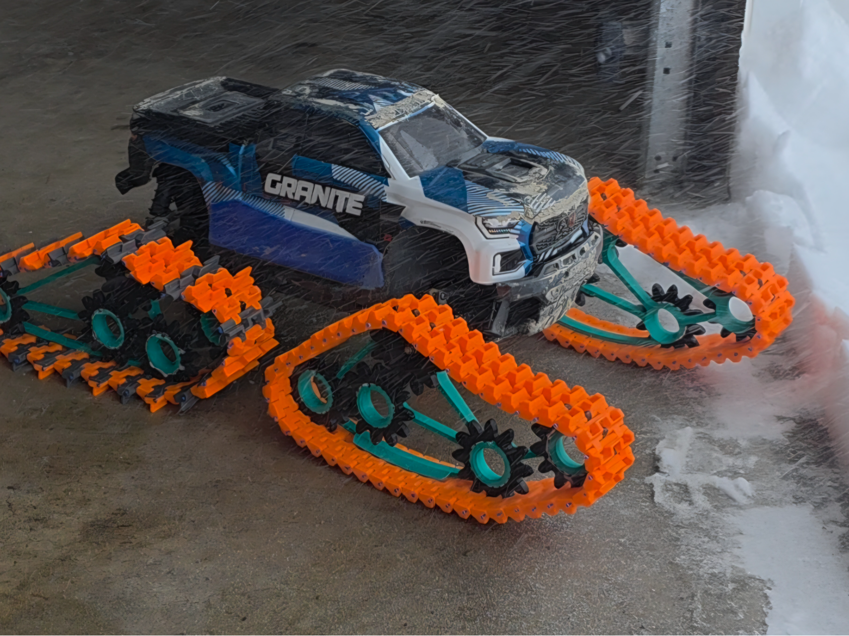 Deep Powder RC Snow Tracks