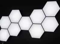 Panneau lumineux hexagonal sans collage — photo 2