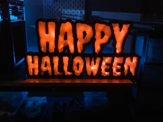 HAPPY HALLOWEEN Giant Marquee RGB Stack Sign
