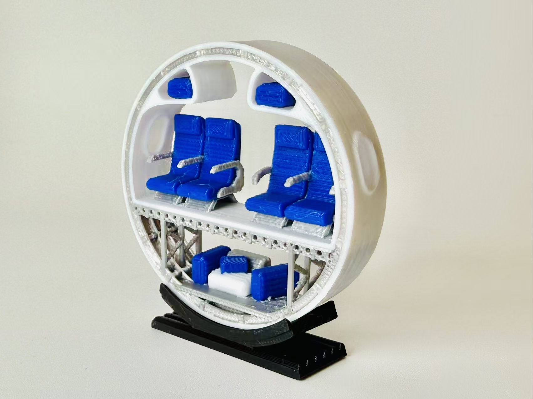 Airplane Cross-Section Slice (Miniature Diorama) - 1