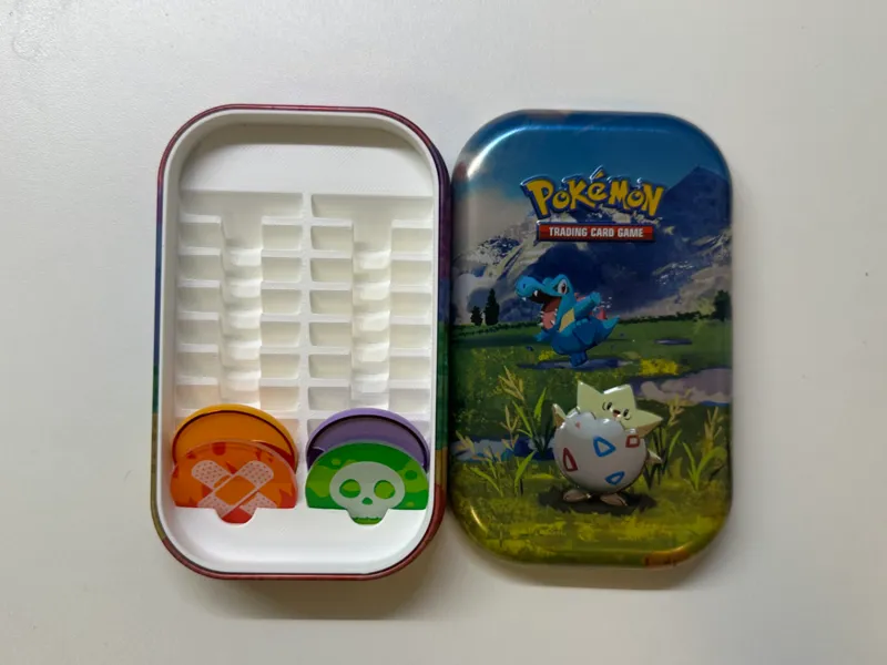 Pokémon Mini Tin Insert for Damage/ Poison Tokens
