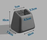 1 Slot - 0.2mm layer, 2 walls, 10% infill