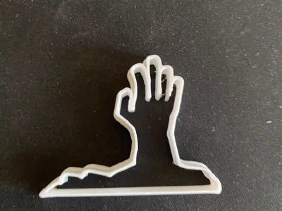 Zomby hand cookie cutter