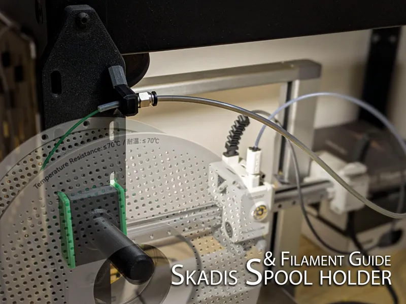 Skadis Spool Holder & Filament guide