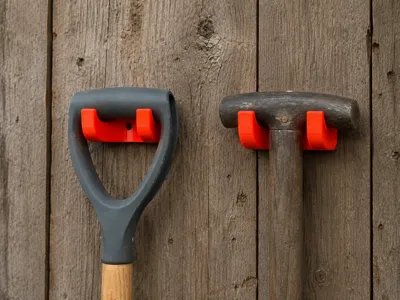 Heavy Duty Garden Tool Holder | Strong Wall Hook