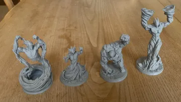 Escenografía en miniatura: Tabletop RPG Elemental Miniatures All 4 Full Set — vista de referencia 5