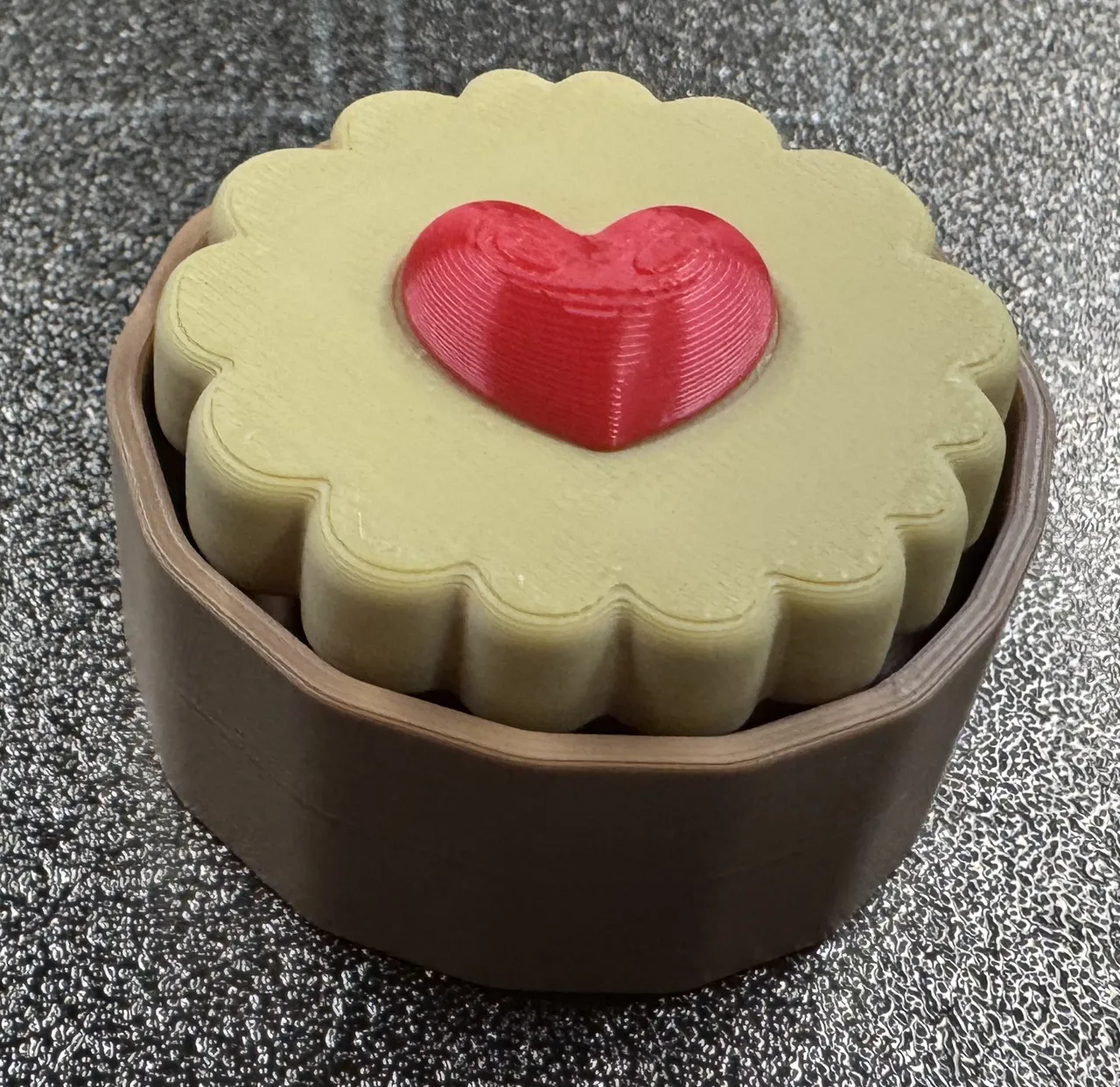 Sweet Heart Jam Biscuit Fidget Clicker & Keychain view 2