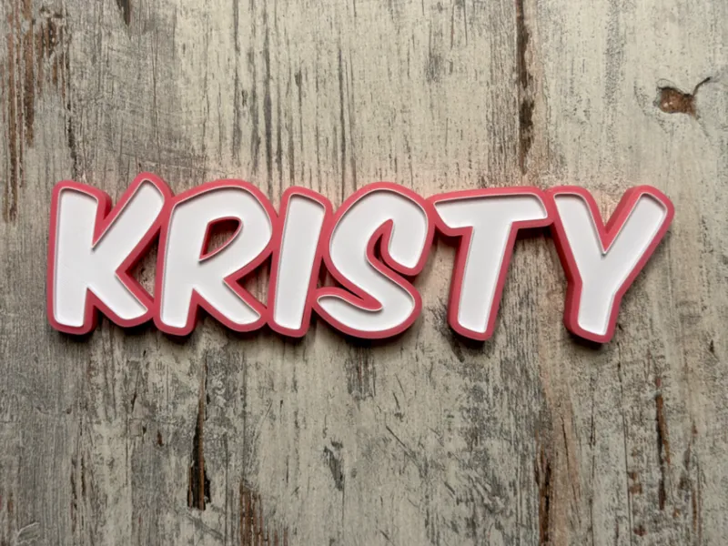 Kristy - LED Namenlampe