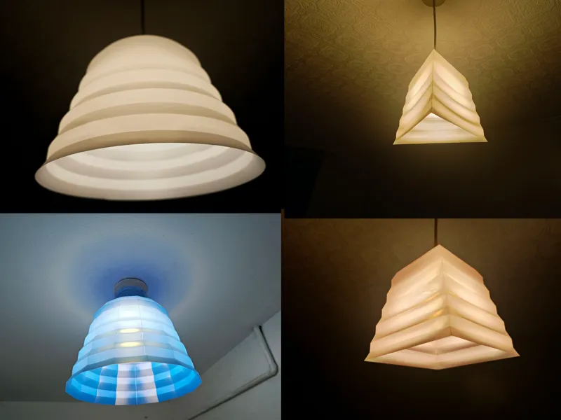 Rippled & Geometric Lamp/Light Shades