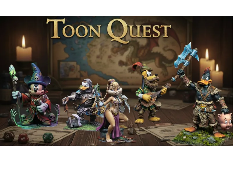 Toon Quest: Fantasy RPG Miniatures Pack