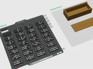 3D Domino Set with Custom Box 