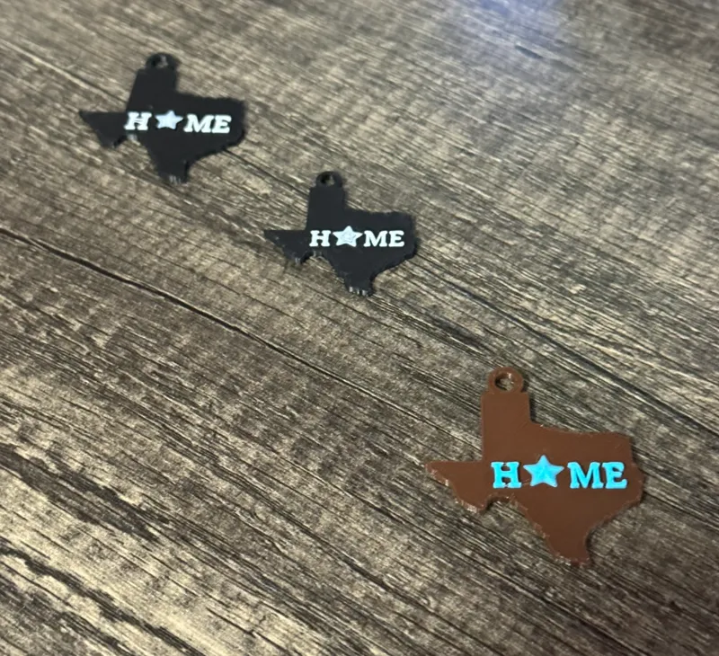 Texas is Home keychain