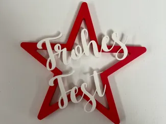 Frohes Fest mit Stern
