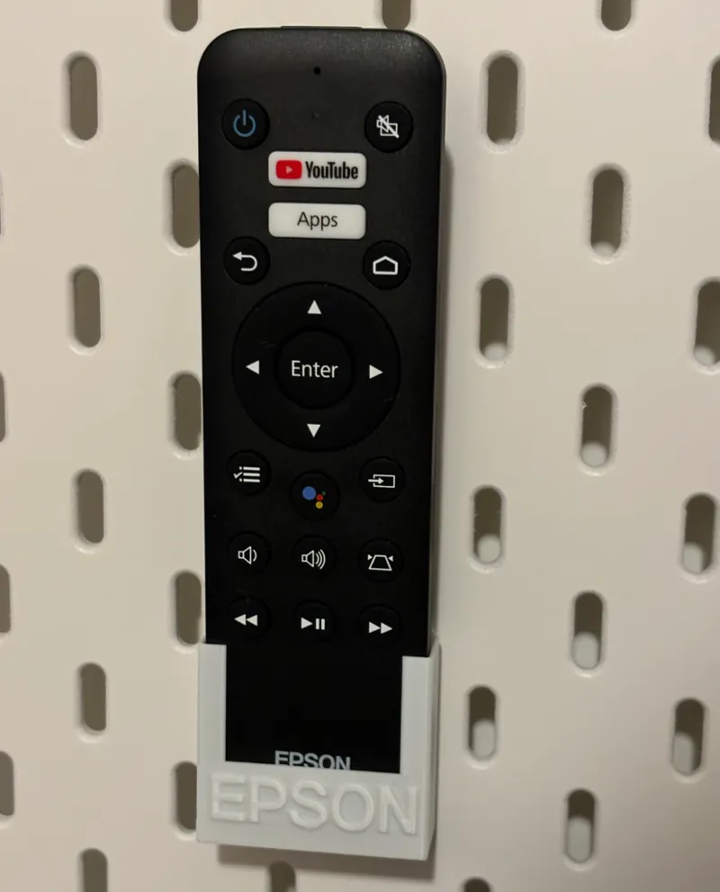 IKEA Skadis Epson Projector Remote Holder
