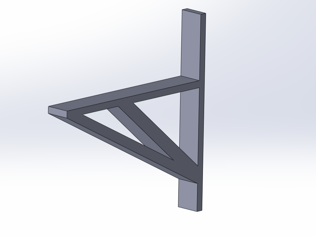 Screwless wall-mounted simple shelf bracket