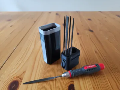 Needle file box