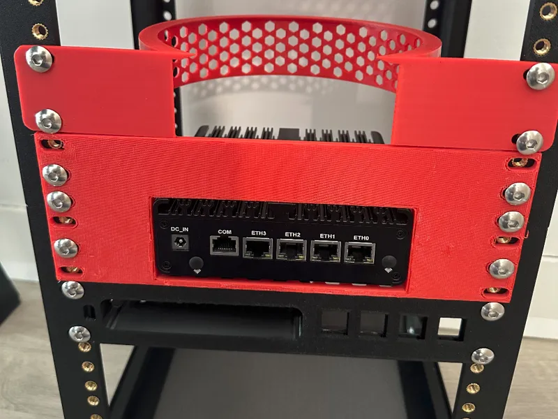 Mini pc Topton n100 shelf - 2U 10" rack 