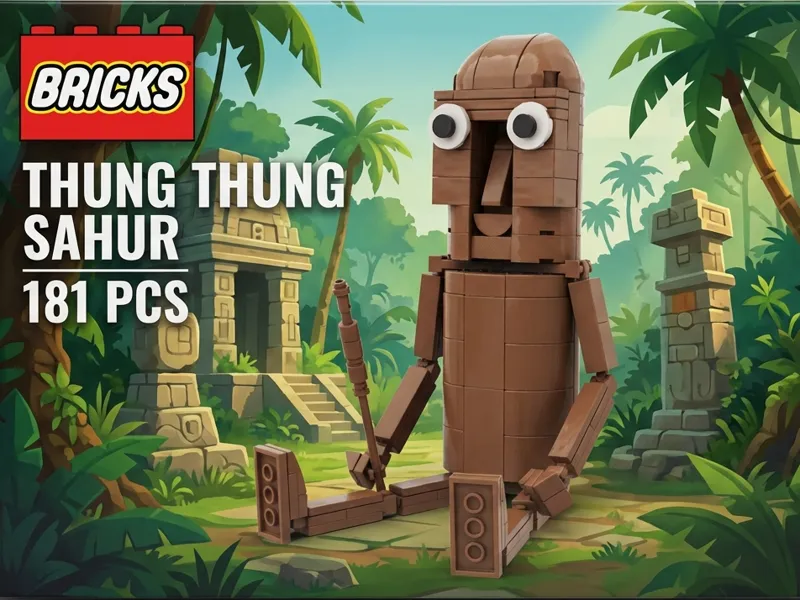 Thung Thung Sahur - Bricks Model