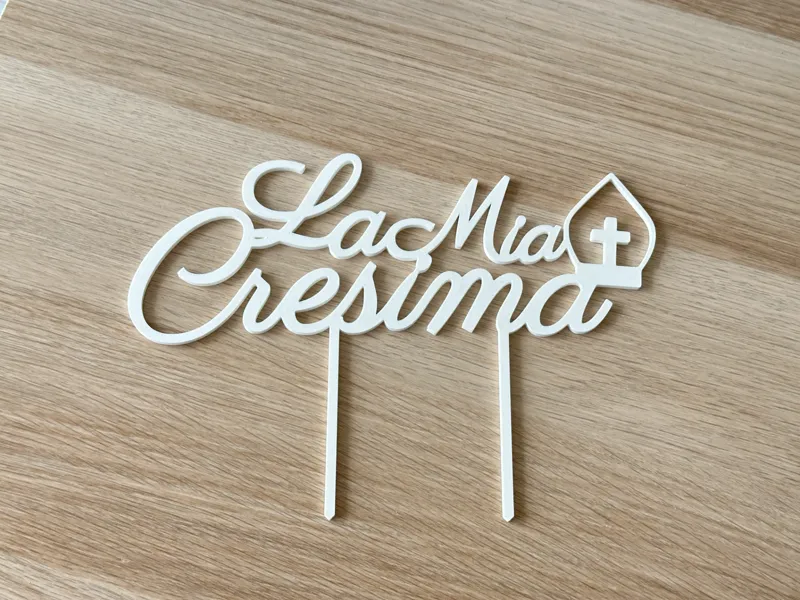 Cake Topper - La mia Cresima - Decorazione Torta