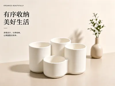 Cylindrical Storage Box Stationery Storage Tool Storage