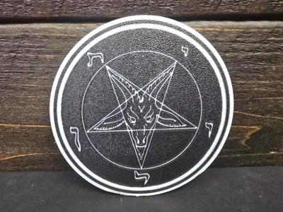 Pentagram Sign or Coaster