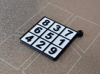 Sudoku keychain