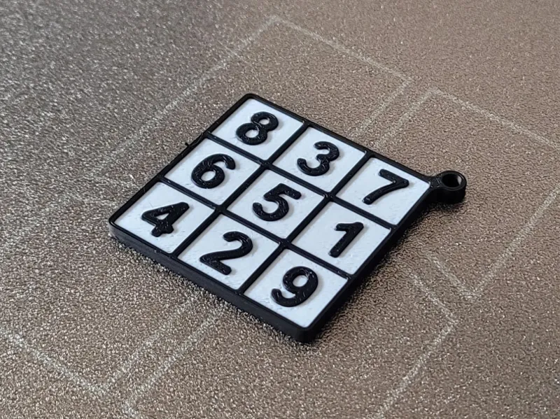 Sudoku keychain