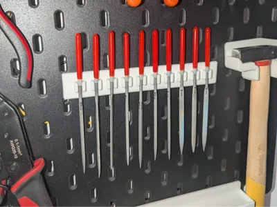 IKEA SKADIS - 10 miniature hand files holder