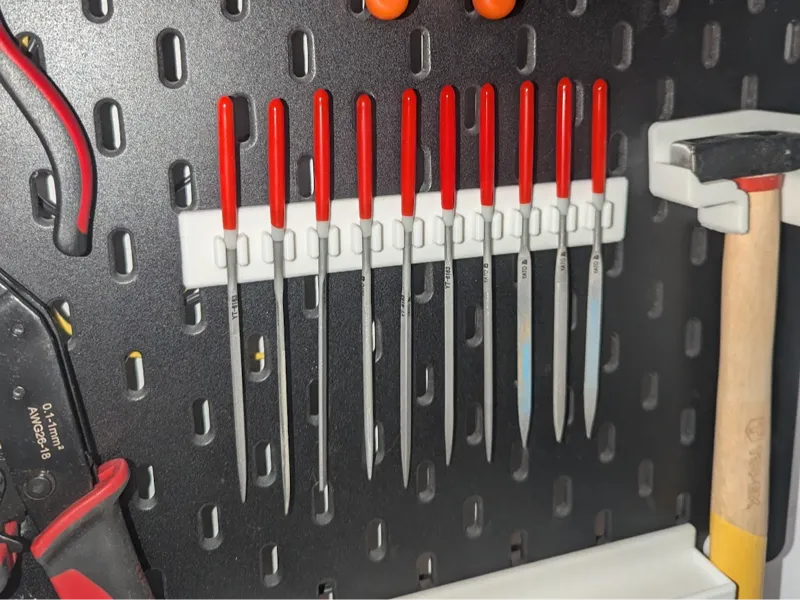 IKEA SKADIS - 10 miniature hand files holder