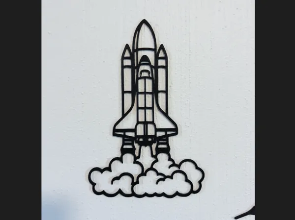 Décollage de navette spatiale — déco murale