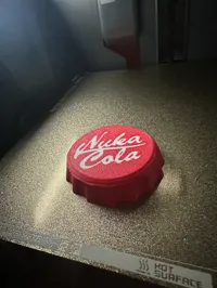 1 Large Nuka Cap, 3 Walls, Fixed First layer adhesion (of Logo)